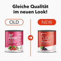 Thumbnail for Alte und neue Verpackung Day Power nebeneinander mit Text - Gleiche Qualität im neuen Look