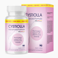 Thumbnail for Cystiolla Dose mit 90 Kapseln, Nahrungsergänzungsmittel vor rosa Verpackung