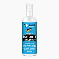 Thumbnail for Sprühflasche mit blauem Etikett und Schrift Diamond Protect Schuh- & Textilschutz, 100 ml