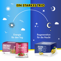 Thumbnail for Ein Starkes Trio, Energie für den Tag: Day Power und Energy Cocktail. Regeneration für die Nacht: Resto Night