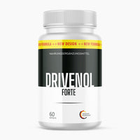 Thumbnail for Weiße Dose Drivenol Forte mit schwarzem Etikett, gelbem Streifen und Hinweis auf 60 Kapseln