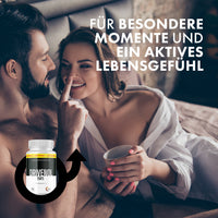 Thumbnail for Mann und Frau sitzen nah beieinander, daneben Drivenol Forte Dose und Text zu besonderen Momenten