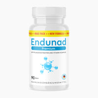 Thumbnail for Weiße Kunststoffdose mit blauem Etikett Endunad Premium mit Pflanzenextrakten und Vitamin-Komplex, 90 Kapseln