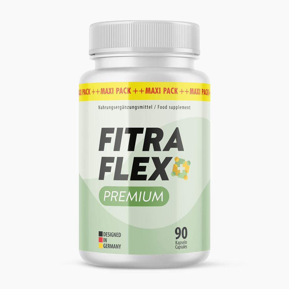Dose Fitra Flex Premium Nahrungsergänzungsmittel mit 90 Kapseln und Designed in Germany