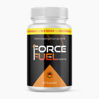 Thumbnail for Weiße Dose Force Fuel Forte mit schwarzem Etikett und Angabe von 60 Kapseln auf dem Etikett