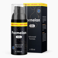 Thumbnail for Schwarze Flasche mit Pumpspender und Schrift Formelan Gel Advanced Formula 100 ml vor Faltschachtel