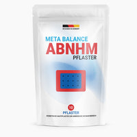 Thumbnail for Weiße Standverpackung Metabolism Abnhm Pflaster mit 10 Pflastern und Pflastergrafik