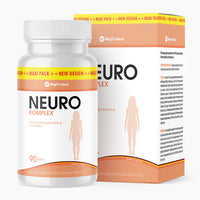 Thumbnail for Neuro Komplex Nahrungsergänzungsmittel Dose und Verpackung mit Pflanzenextrakten, Vitaminen 90 Kapseln