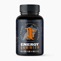 Thumbnail for Schwarze Kunststoffdose ENERGY GUMMIES mit 60 Fruchtgummis mit Koffein, Taurin und Vitamin B