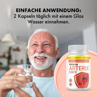 Thumbnail for Grafik Einfache Anwendung mit Mann, Wasserglas, Produktdose und Anwendungstext