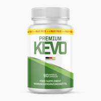 Thumbnail for Premium Kevo Nahrungsergänzungsmittel in weißer Dose mit grünem Design und Aufdruck 90 Kapseln