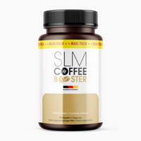 Thumbnail for Dose Slm Coffee Booster mit 90 Kapseln und schwarzem Deckel auf hellem Hintergrund gezeigt