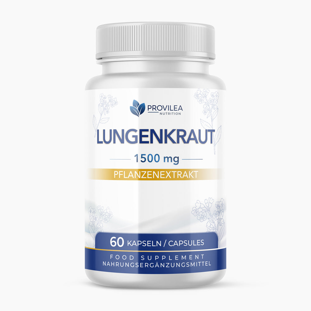 Dose Provilea Nutrition Lungenkraut 1500 mg Pflanzenextrakt, 60 Kapseln Capsules
