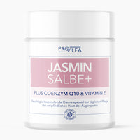 Thumbnail for Weiße Kunststoffdose Provilea Jasmin Salbe+ mit Coenzym Q10 und Vitamin E zur Augenpflege
