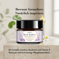Thumbnail for PROVILEA Beef Tallow Rindertalg Creme 100 ml mit Centella, Kamille und goldenen Pflegetropfen