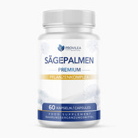 Thumbnail for Produktdose Provilea Sägepalmen Premium Pflanzenkomplex Nahrungsergänzung 60 Kapseln weiße Dose