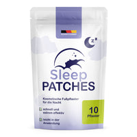 Thumbnail for Sleep Patches Beutel mit 10 Pflastern, violettem Design und Hinweis kosmetische Fußpflaster