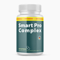 Thumbnail for Weiße Kunststoffdose mit Aufdruck Smart Pro Complex und 60 Kapseln auf dunkelgrünem